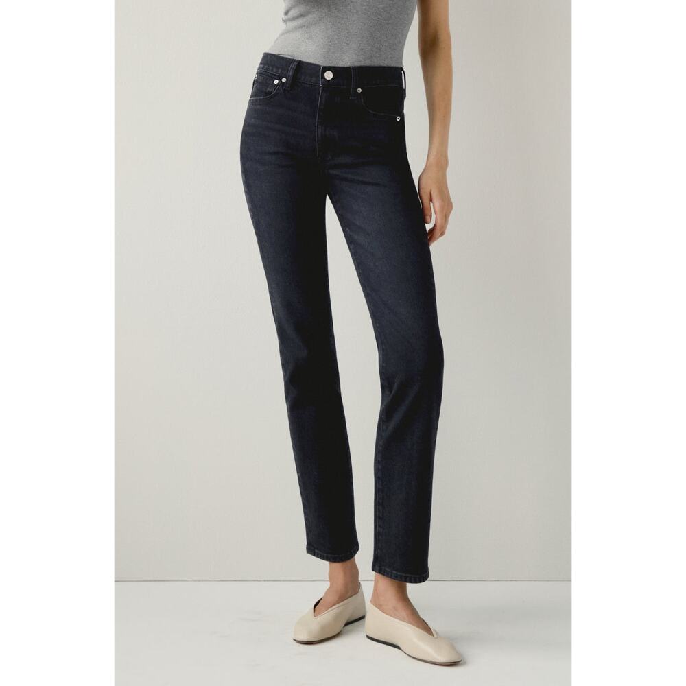 AYR The LaLa Straight Leg Jeans Hush Hush Faded Black Size 30 Made in LA